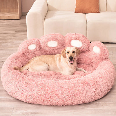lit pour chien rose